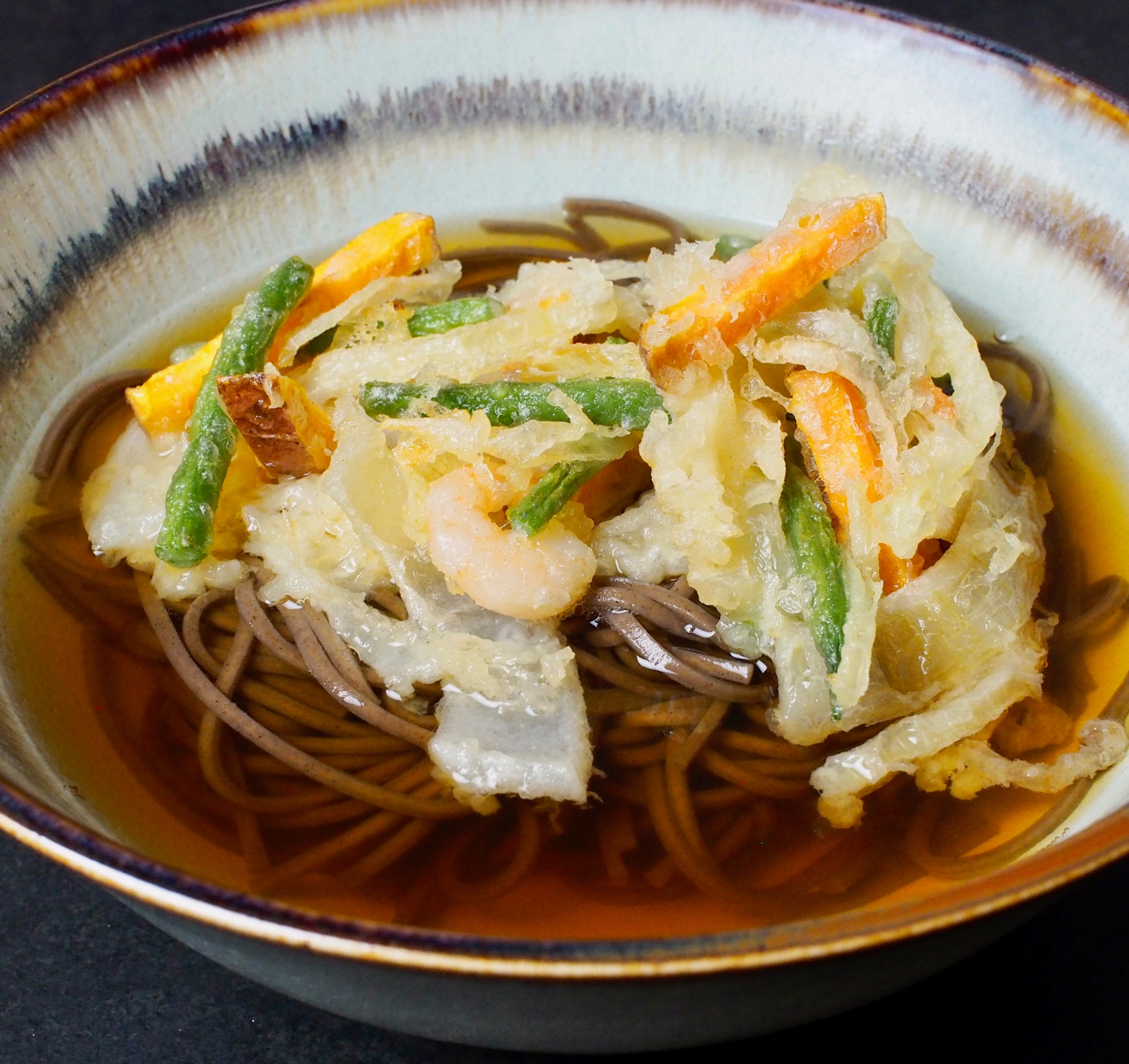 Vegetable Tempura with Soba Noodles